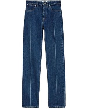 Jil Sander Pressed-Crease Jeans - Blue