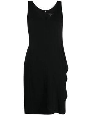Emporio Armani V-Neck Sleeveless Dress - Black