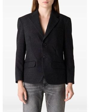R13 Notch-Lapel Blazer - Black