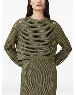 AllSaints Open-Knit Midi Dress - Green