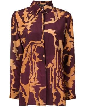 Lenny Niemeyer Overtop Met Abstracte Print - Oranje