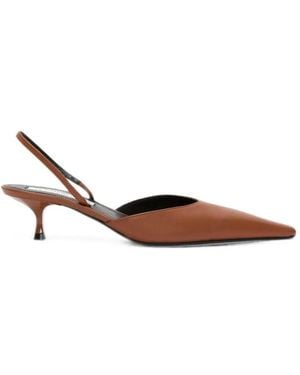 Victoria Beckham Sloane Slingback Heeled Pumps - White