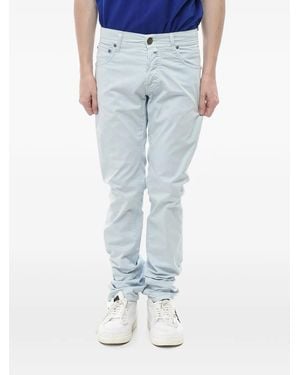 Corneliani Id Embroidered Jeans - Blue