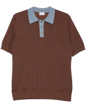 GALLIA Polo Con Botones - Marrón