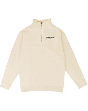 Sinclair Zip-Up Sweater - White