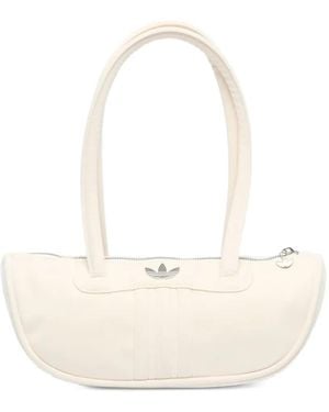 adidas Bowling Logo-Plaque Top-Handle Backpack - White