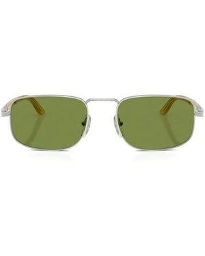 Persol Rectangle-Frame Metal Sunglasses - Green