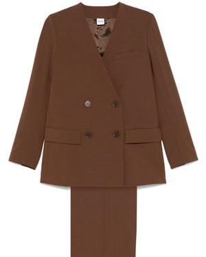 Aspesi Double-Breasted Suit - Brown