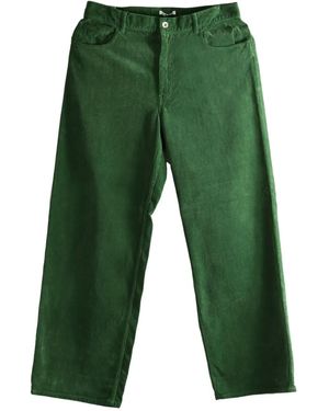 AURALEE Corduroy Trousers - Green