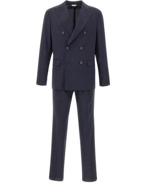 Boglioli Pak Met Dubbele Rij Knopen - Blauw