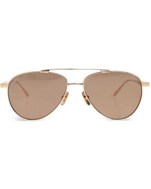 Leisure Society Lucienne Pilot Sunglasses - Metallic