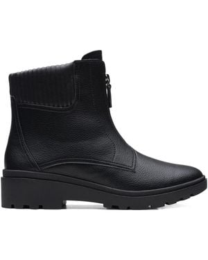 Clarks Calla Zip Boots - Black