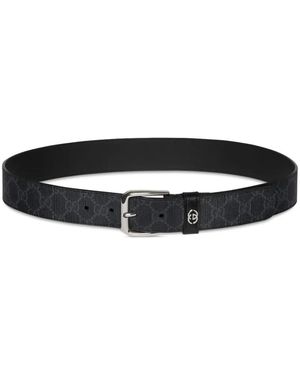 Gucci Belt With Interlocking G Detail - White