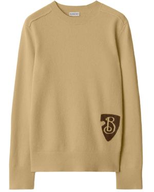 Burberry B Shield Jumper - Natural