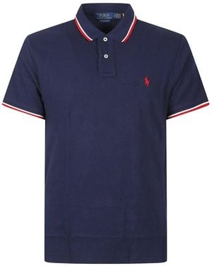 Polo Ralph Lauren Logo-Embroidered Polo Shirt - Blue
