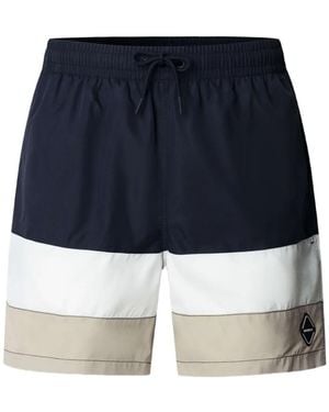 Hackett Colour-Block Swim Shorts - Blue