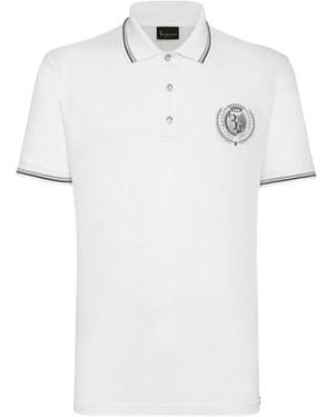 Billionaire Polo Con Bordado Double B - Blanco