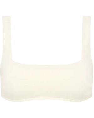 Bondi Born Aria Square-Neck Bikini Top - White
