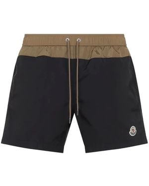 Moncler Two-Tone Swim Shorts - Grey