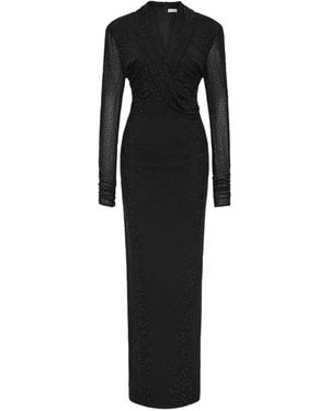 Rebecca Vallance Stardust Crystal-Embellished Gown - Black