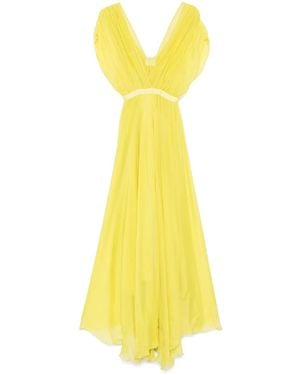 Forte Forte Maxikleid Aus Seide - Gelb