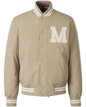 Moncler ロゴ ボンバージャケット - ナチュラル