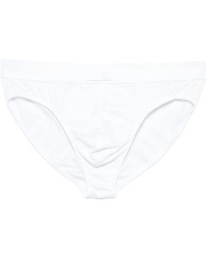 Moschino Logo-Patch Briefs - White
