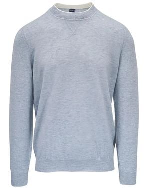 Fedeli Crew-Neck Jumper - Blue