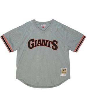 Mitchell & Ness Mlb Giants 1989 Will Clark T-Shirt - Grey