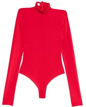 ANDAMANE Long-Sleeve Roll-Neck Body - Red
