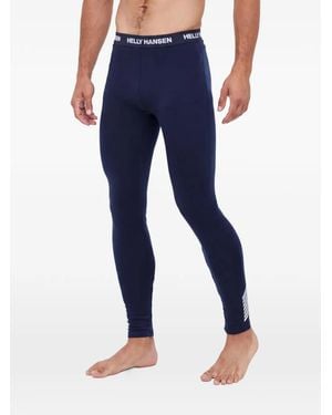 Helly Hansen Lifa Logo-Waistband Leggings - Blue