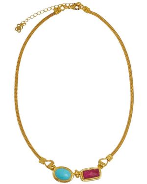 Ottoman Hands Collana Con Pendente - Metallizzato