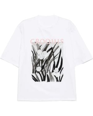 CROQUIS Graphic-Print T-Shirt - White