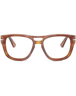 Persol Round-Frame Glasses - Brown