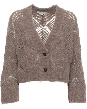 Antonelli Buttoned Cardigan - Brown