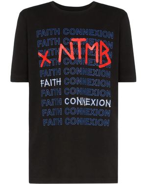 Faith Connexion X Ntmb Logo Cotton T-Shirt - Black