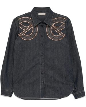 Elie Saab Denim Shirt - Black