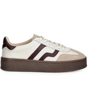 GANT Contrast-Panel Platform Trainers - White