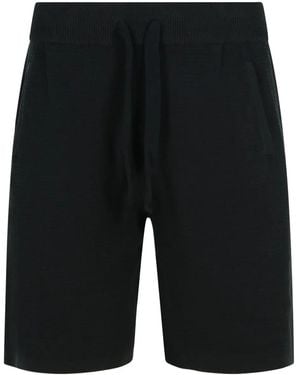 Laneus Drawstring Pocket Shorts - Black