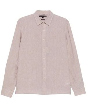 Michael Kors Logo-Embroidered Shirt - Pink