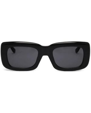 The Attico Gafas de sol con placa del logo - Negro