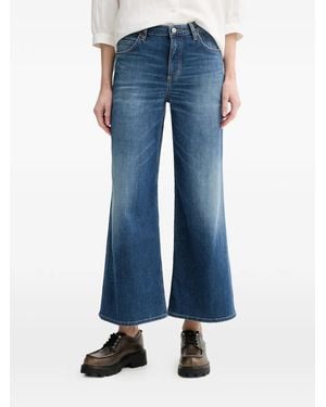 Marc O' Polo Faded Wide-Leg Jeans - Blue