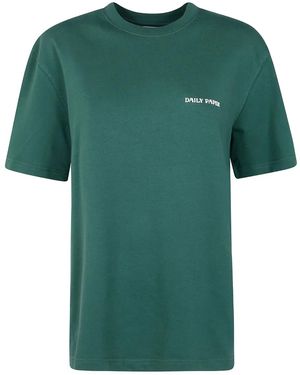 Daily Paper Logo-Print Cotton T-Shirt - Green