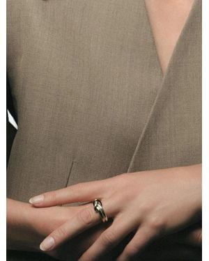 NORMA JEWELLERY Hydra Ring Mit Knoten - Braun