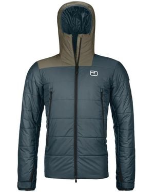 Ortovox Zinal Quilted-Hooded Jacket - Blue