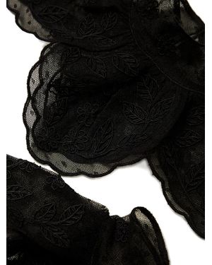 Twinset Embroidered Cuffs - Black