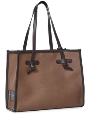 Gianni Chiarini Medium Marcella Knot-Detail Tote Bag - Brown