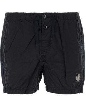 Stone Island Compass Badge Swim Shorts - Blue