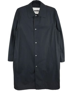 Jil Sander ロゴ コート - ブルー