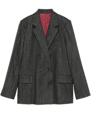 Zadig & Voltaire Double-Breasted Blazer - Grey
